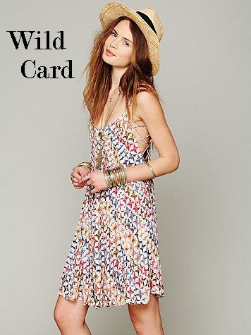 Free People ONE Imperial Palm Pintuck Dress