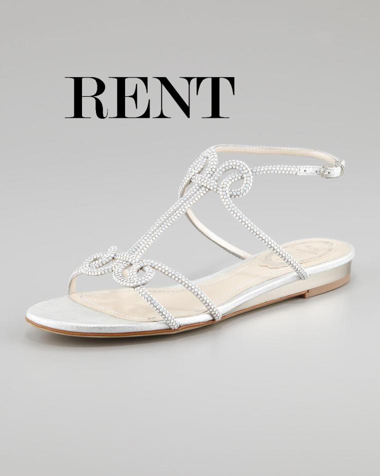 Roberto Caovilla Flat Strass Sandal