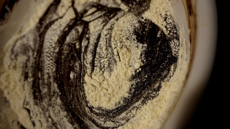 Stir just a little bit more than this.